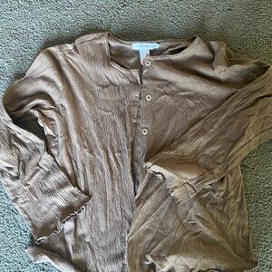 Fresh produce lightweight Brown cardigan